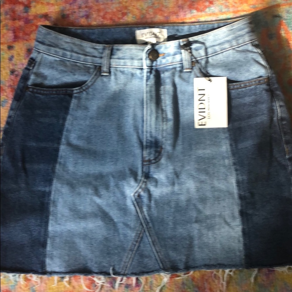 Denim mini skirt